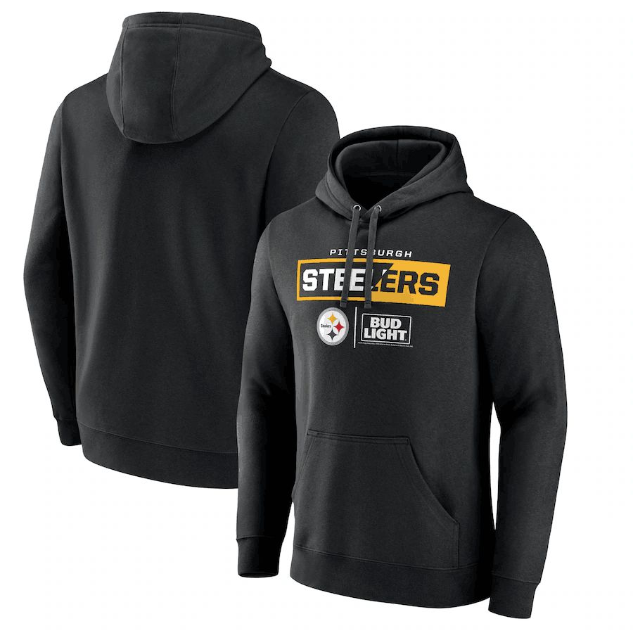 Men 2023 NFL Pittsburgh Steelers black Sweatshirt style 3